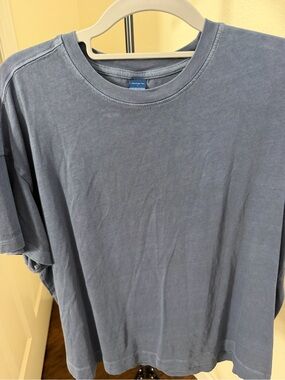 Old Navy Washed Slate Blue Crewneck Tee